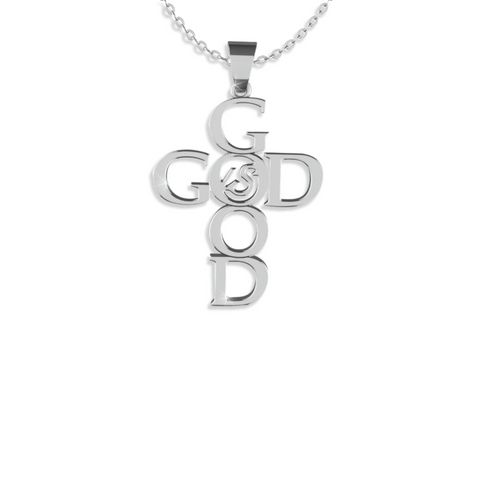 GOD IS GOOD NECKLACE | SILVER