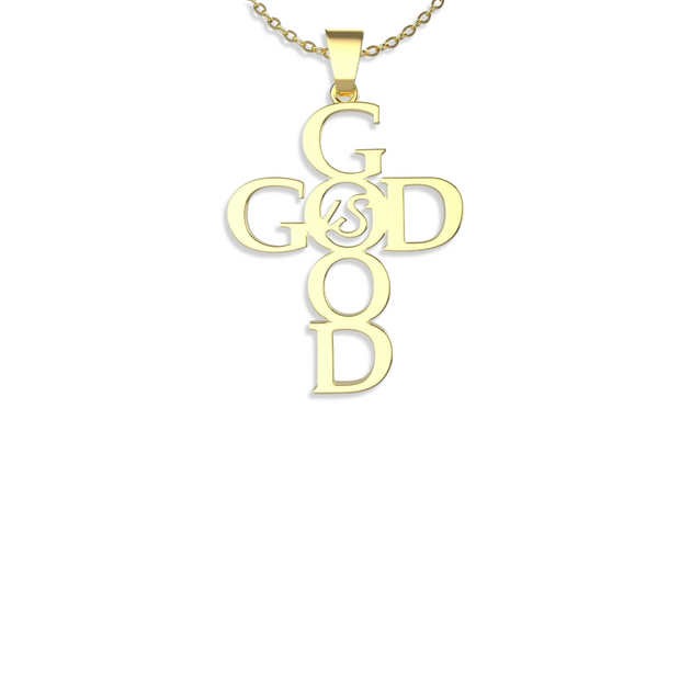 GOD IS GOOD NECKLACE | GOLD
