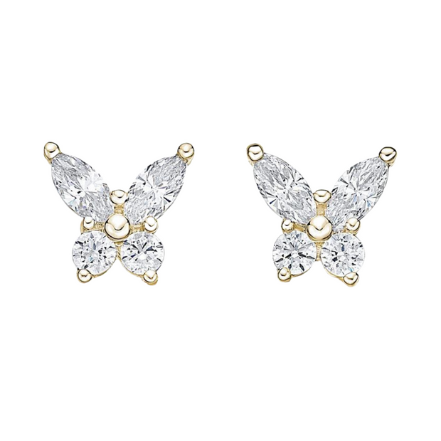Butterfly Earrings | Gold