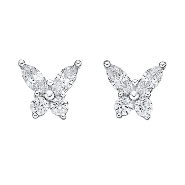 Butterfly Earrings | Silver