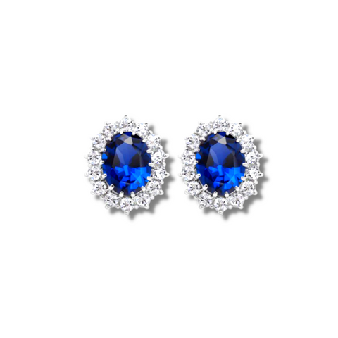 Diana Inspired Sapphire Earrings