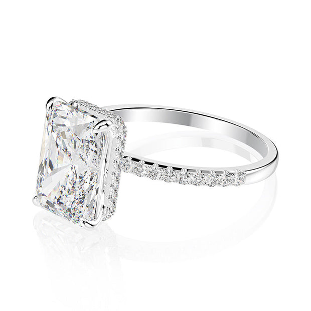 Signature Square Embellished Diamond Ring